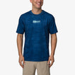 Ellsworth Short Sleeve Surf Shirt 50 UPF - Insigna Blue Water P - Front View