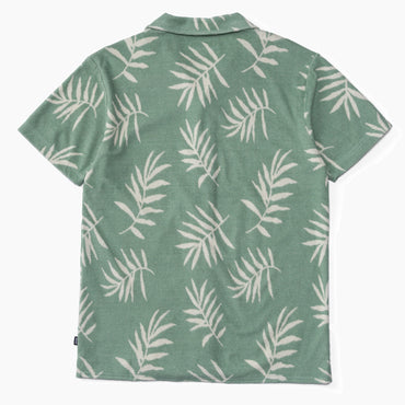 Kenji Short Sleeve Terry Knit Shirt - Almond Milk