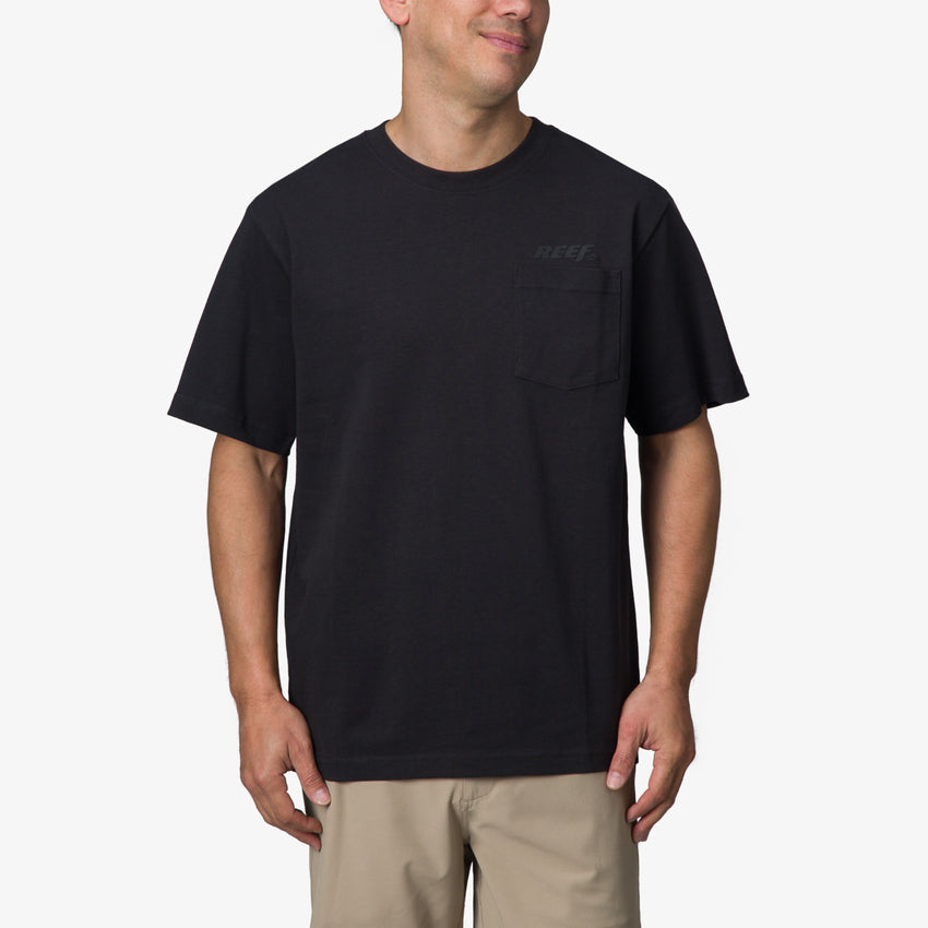 Speed Pocket Short Sleeve T-Shirt - Caviar - Front View