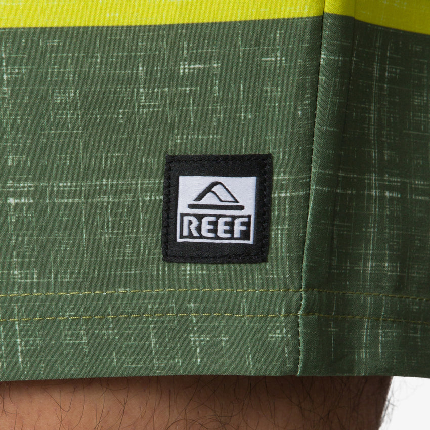 Casey Stripe Boardshort 17" - Fair Green - Down the Line 2 View