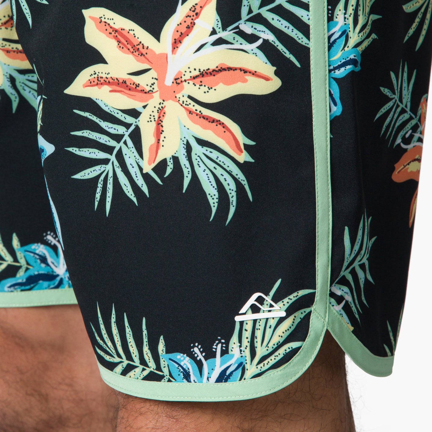 Robbie Boardshort 19" - Caviar - Down the Line 1 View