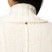 Close-up of the back neck detail on the white Hazy Sweater Cardigan from StoreRank.ai All Products collection.