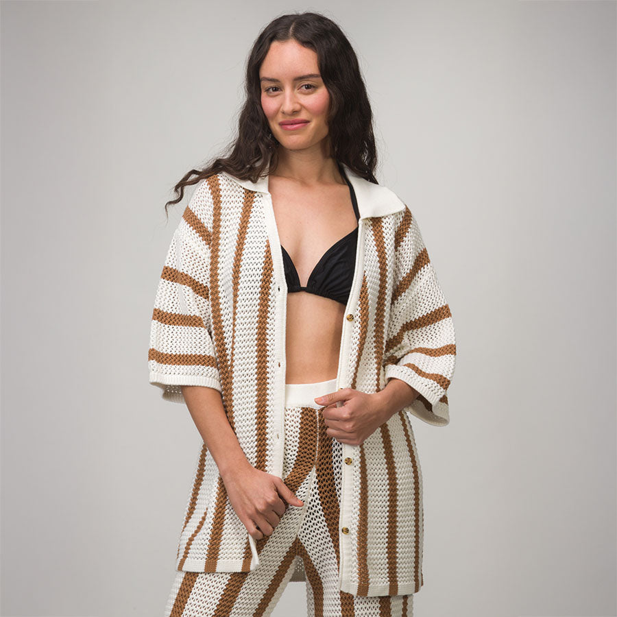 Mika Button Down Top view 1