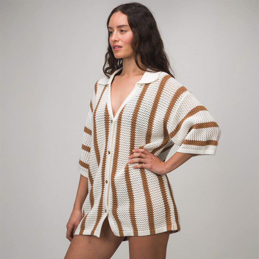 Mika Button Down Top view 1