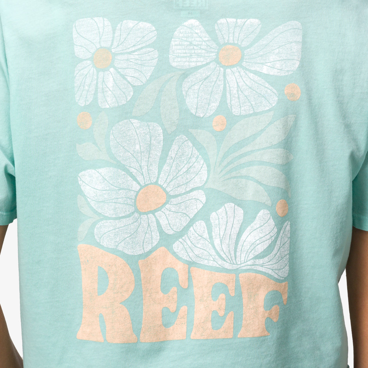 Koda 18" Crop T-Shirt - Eggshell - Down the Line 2 View
