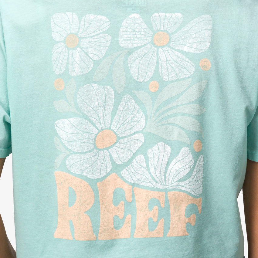 Koda 18" Crop T-Shirt - Eggshell - Down the Line 2 View