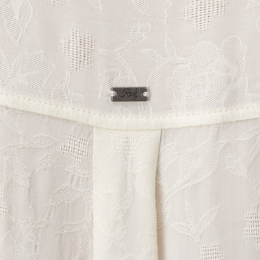 Ollie Shirt Dress - Marshmallow - Down the Line 2 View