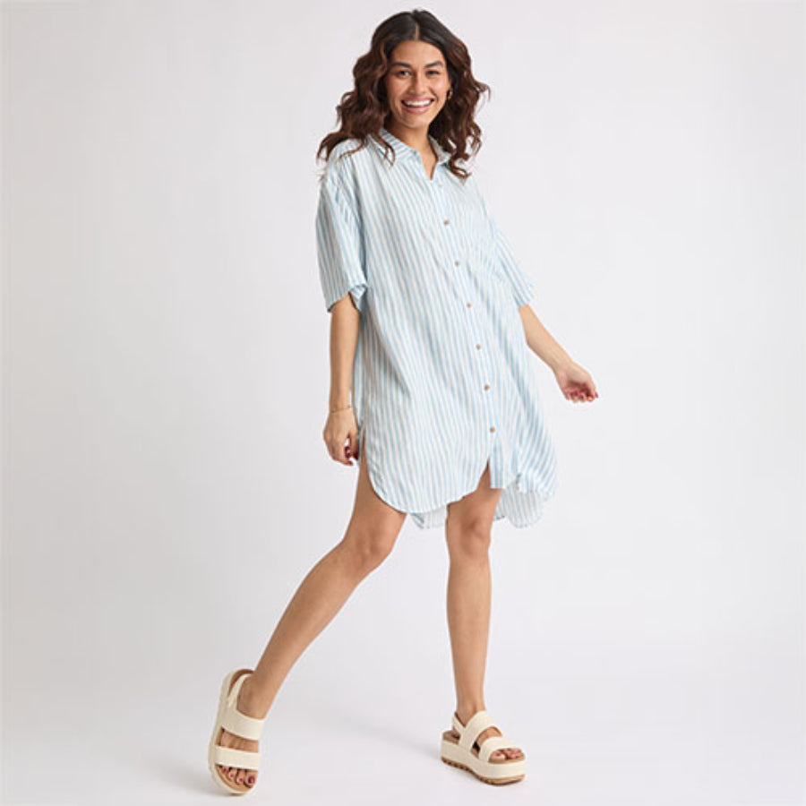 Ollie Striped Shirt Dress view 1