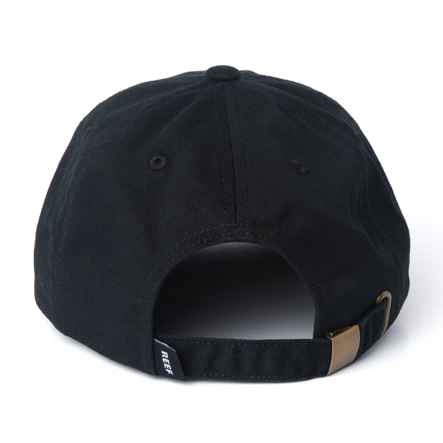 Schotts Twill Hat showing rear adjustable strap with metal buckle, surf-inspired comfort and durable design for men.