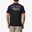 Tatted Short Sleeve T-Shirt - Caviar - Back View