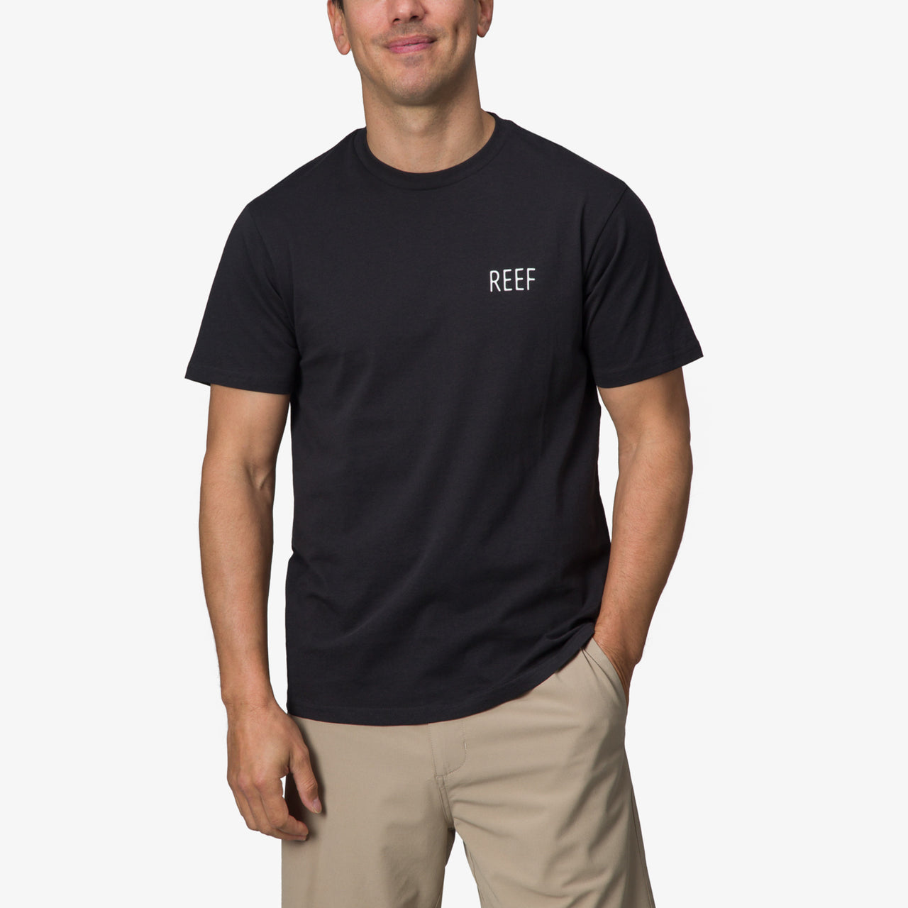 Tatted Short Sleeve T-Shirt - Caviar - Front View