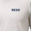 Close-up of the front chest logo on the Wellie 24 Long Sleeve Tee, surf-inspired comfort apparel by REEF.