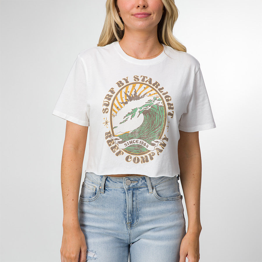 Night Surf Crop Crew Tee view 2