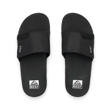 Fanning Slide - Black/Silver - Top View