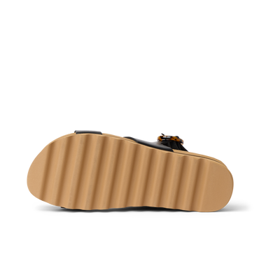 Vista Hi Buckle - Black/Tan - Underside View