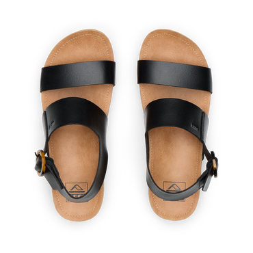 Vista Hi Buckle - Black/Tan - Top View