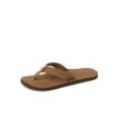 Reef Draftsmen brown men’s sandal facing right, close-up of cushioned footbed and arch support straps