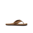 Reef Draftsmen brown men's sandal facing left with soft-rebound cushioning and anatomical arch support for beach comfort.