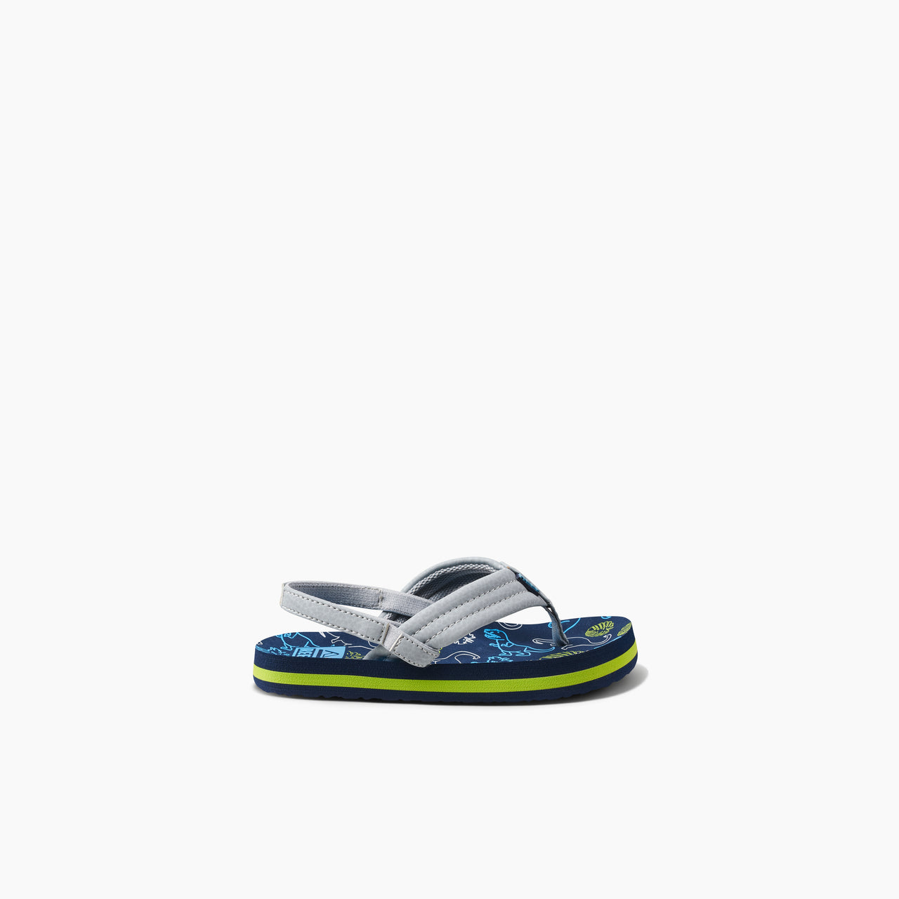 Little Ahi - Navy/Grey Dino - Right Side View