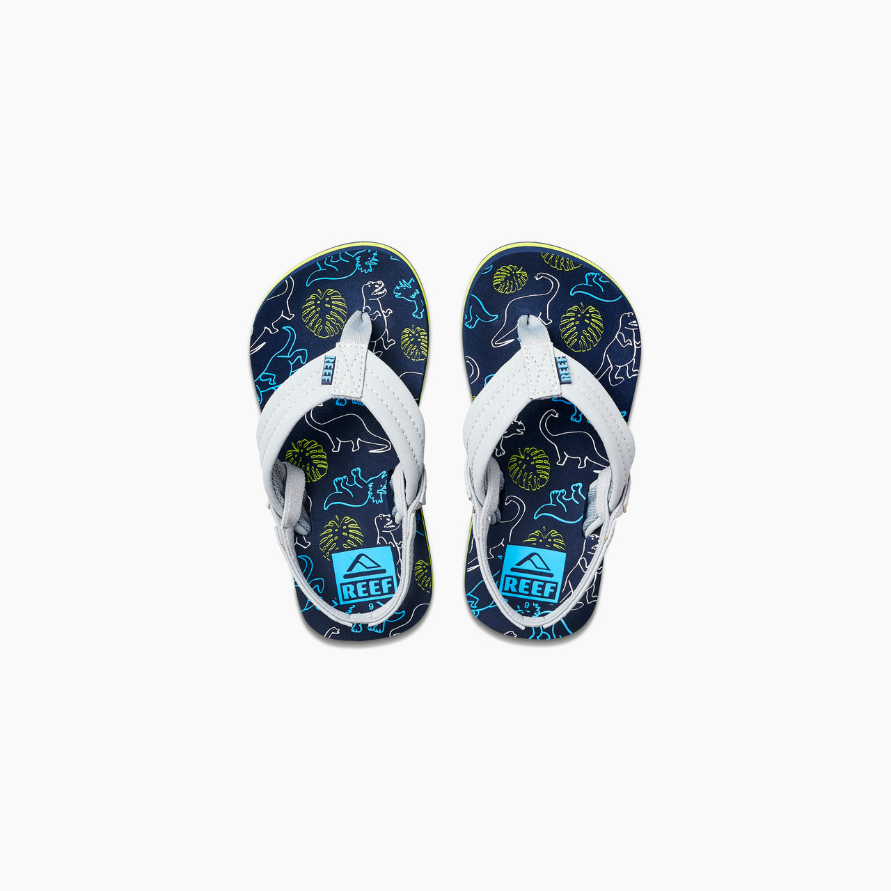 Little Ahi - Navy/Grey Dino - Top View