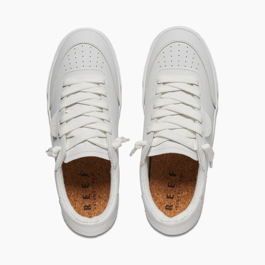 Lay Day Seas - White Leather - Top View