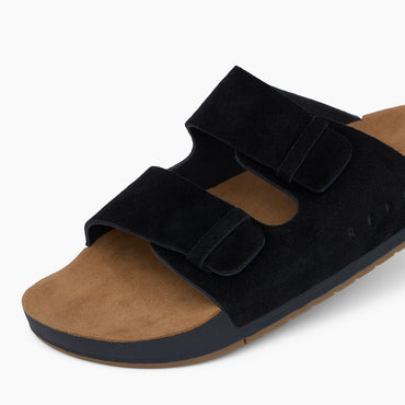 Ojai Two Bar - Black/Tan - Down the Line 1 View