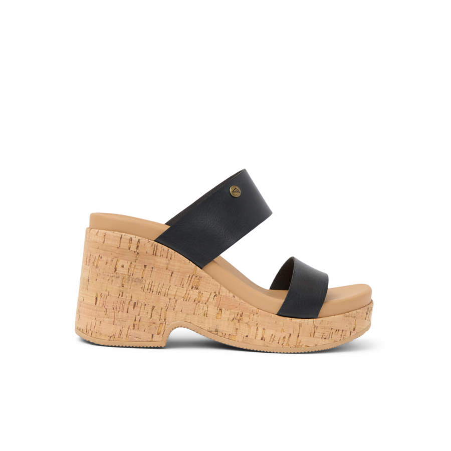 Sunset Ibiza - Black/Tan - Right Side View