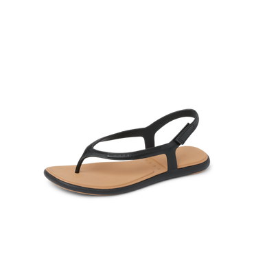 Water Willow Maya - Black/Tan - Left Side View