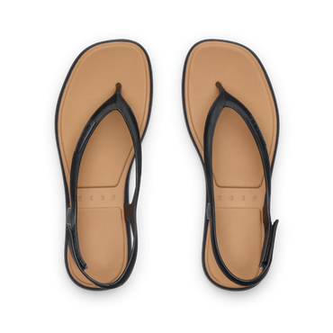 Water Willow Maya - Black/Tan - Top View