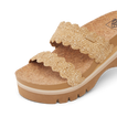 Cushion Vista Higher - Scalloped Tan - Down the Line 1 View