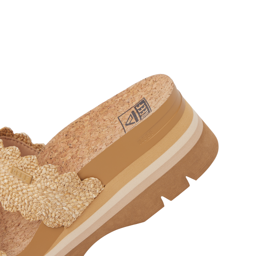 Cushion Vista Higher - Scalloped Tan - Down the Line 2 View