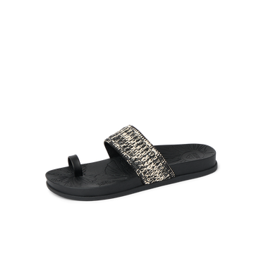 Flora Cruz - Black Floral - Left Side View