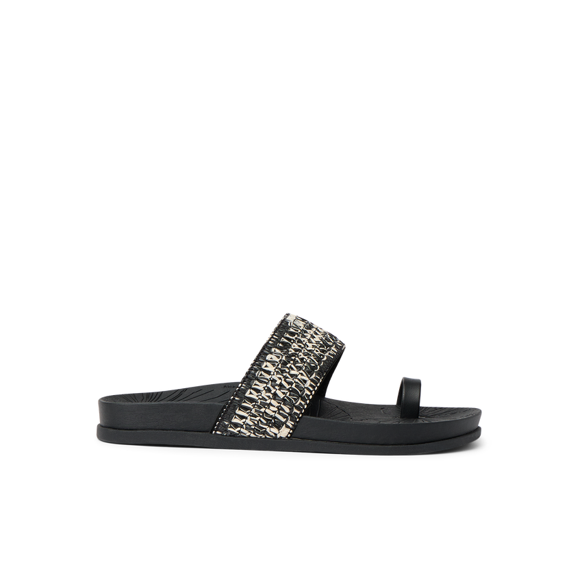 Flora Cruz - Black Floral - Right Side View