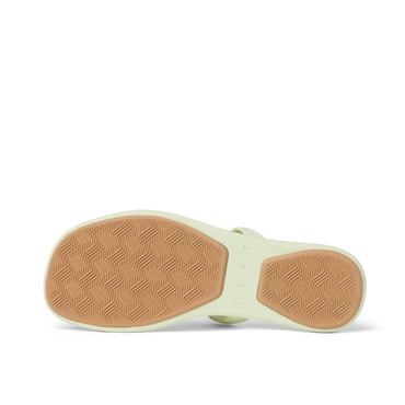 Water Willow Marina women's sandal sole facing up with durable, water-friendly, textured outsole for beach comfort and traction.