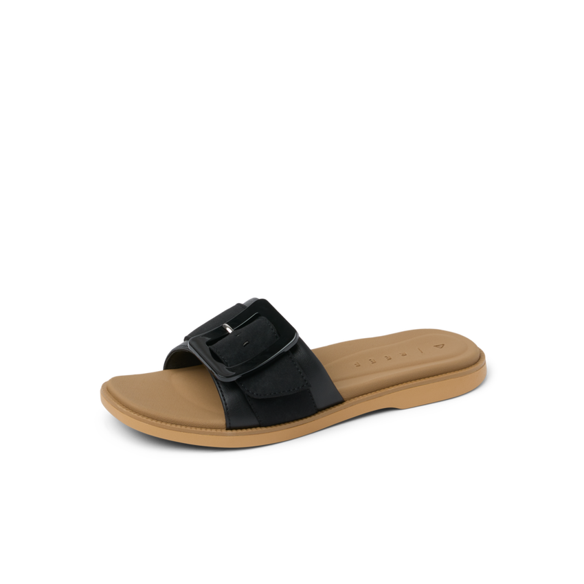 Sunny Emma - Black/Tan - Left Side View