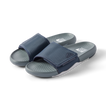Pair of navy Phantom Slab slides facing right, showing cushioned footbeds with anatomical arch support.