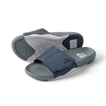 Phantom Slab men's slide sandals facing left with breathable navy grey straps and cushioned footbeds for beach comfort.