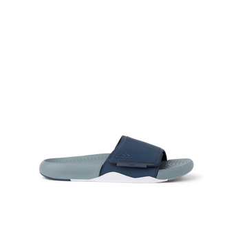 Phantom Slab men's slide sandal facing right, beach-inspired with arch support and soft-rebound cushioning for comfort.