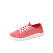 Reef Neptune women's red knit sneaker facing right, close-up of lightweight, cushioned upper and sole.