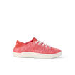 Reef Neptune women's coral knit sneaker facing right, featuring lightweight design and anatomical arch support for all-day comfort.