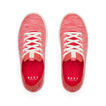 Top view of Reef Neptune women's coral knit sneakers with anatomical arch support and soft cushioning for beach comfort