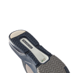 Fanning + men's shoe sole view facing up showing durable, water-friendly REEF design with arch support and cushioning