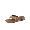 Fanning + men's brown surf-inspired sandal facing right with arch support and soft-rebound cushioning for beach comfort