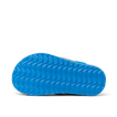 Little Windswell showing the blue textured sole of a boys' flip flop, surf-inspired comfort and durability design.