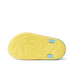 Little Totally Beachin left shoe sole view with palm tree design, water-friendly materials, and anatomical arch support