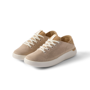 Reef Neptune women's shoes facing left, close-up of breathable knit upper with soft-rebound cushioning and arch support.