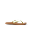 Cushion Slim women's flip flop facing right with lime sherbert straps and cushioned arch support for beach comfort