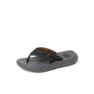 Cruiser men's sandal facing right, showing soft-rebound cushioned footbed and arch support in dark colors