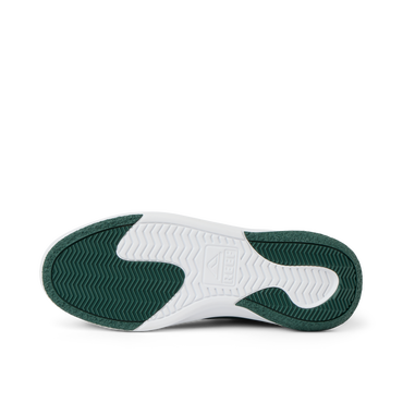 Shoreline Del Mar men's shoe outsole facing up, highlighting durable, water-friendly sandal sole with arch support and cushioning.