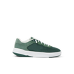 Shoreline Del Mar sneaker for men facing left, green mesh and suede, with anatomical arch support and soft cushioning.